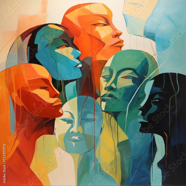 Obraz abstract portrait 