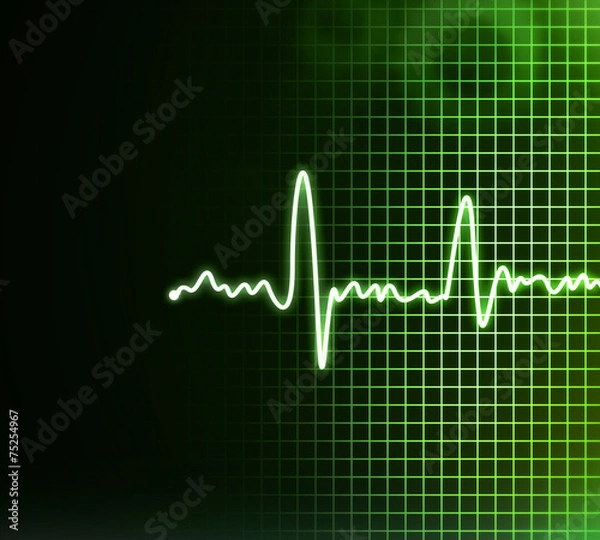 Fototapeta Electrocardiogram background .
