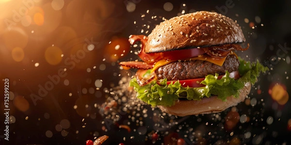 Fototapeta fresh chick patty