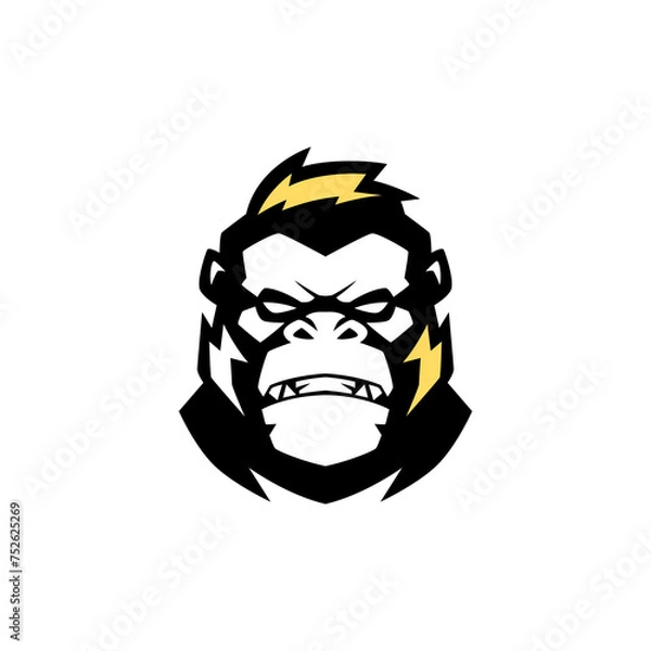 Obraz Angry Gorilla Logo