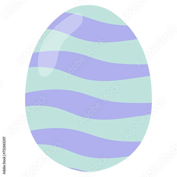 Obraz Pastel Flat Easter Egg Element Illustration