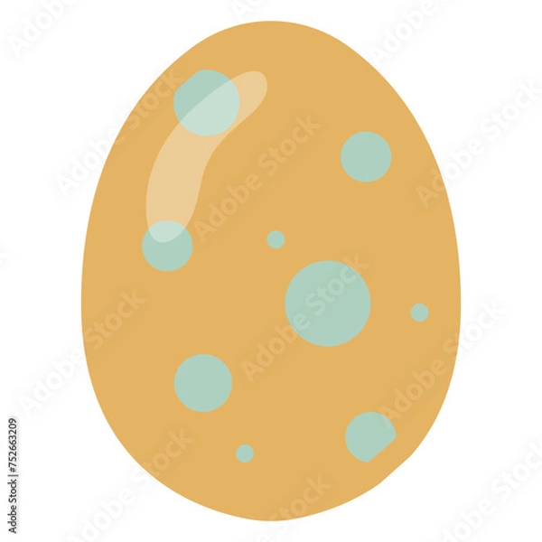 Obraz Pastel Flat Easter Egg Element Illustration