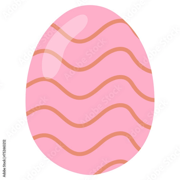 Obraz Pastel Flat Easter Egg Element Illustration