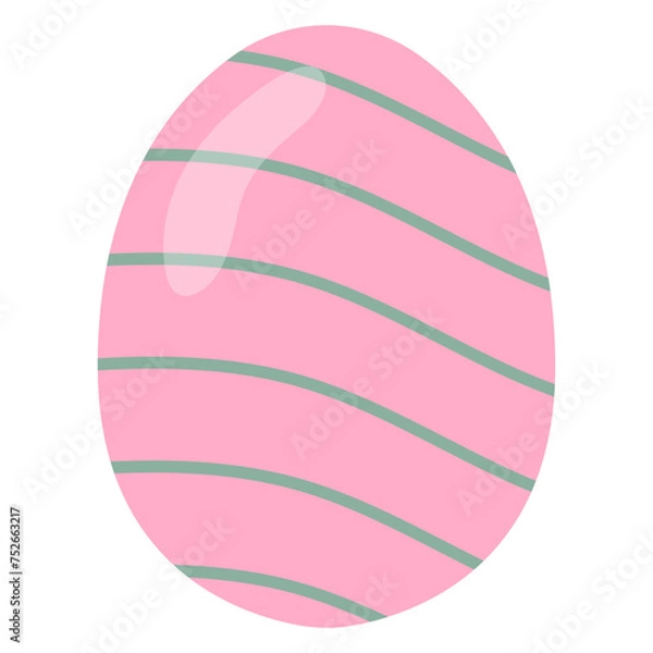 Obraz Pastel Flat Easter Egg Element Illustration