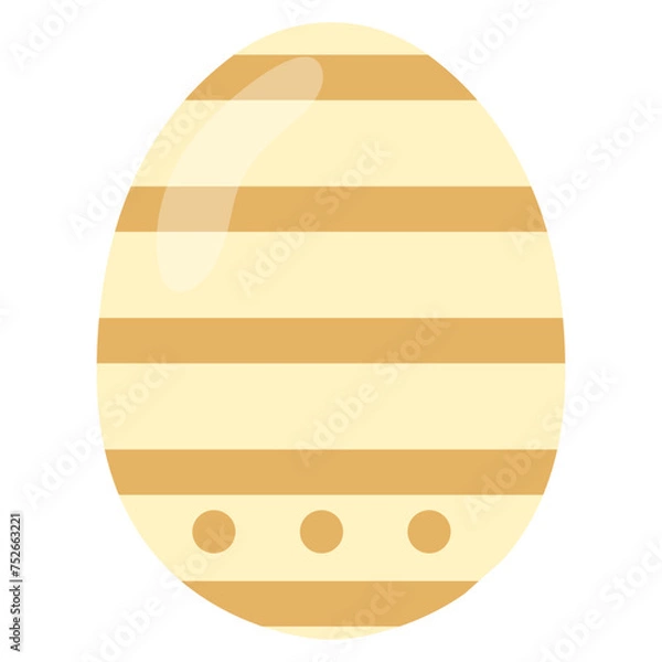 Obraz Pastel Flat Easter Egg Element Illustration