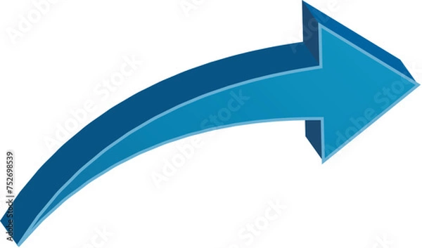 Obraz Blue arrow sign