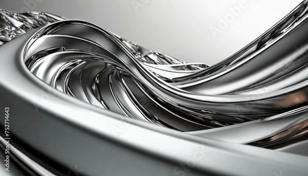 Obraz 金属の流動体イメージ