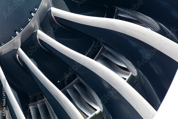 Obraz ターボファンエンジン　ファンブレード