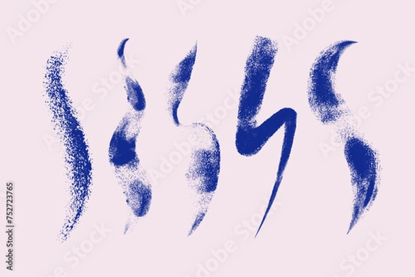 Obraz Craft label brush stroke backgrounds