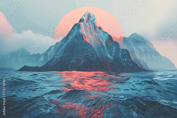 Fototapeta landscape in winter