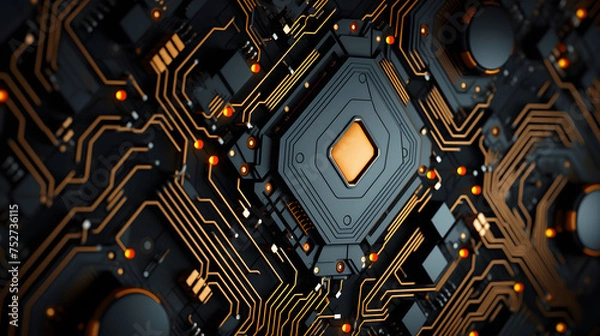 Fototapeta circuit board background