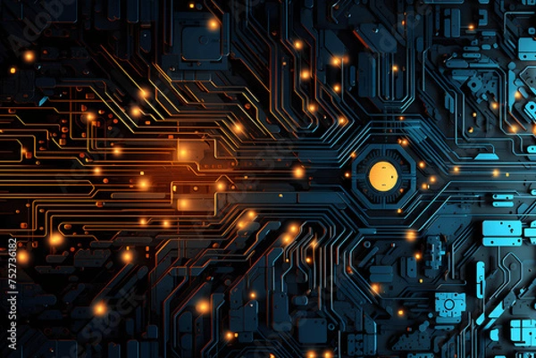 Fototapeta circuit board background