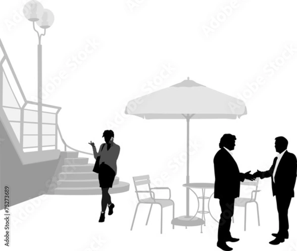 Fototapeta Sunshade Handshake