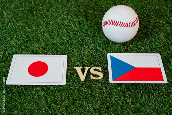 Fototapeta 野球　日本対チェコ