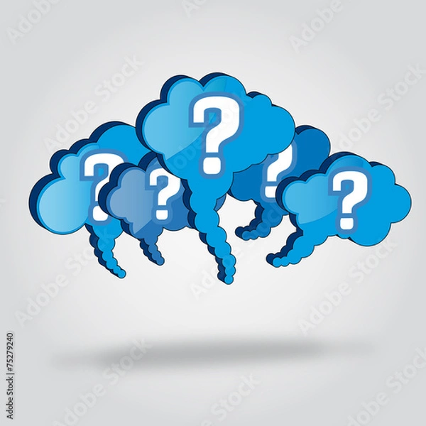 Obraz Cloud many questions