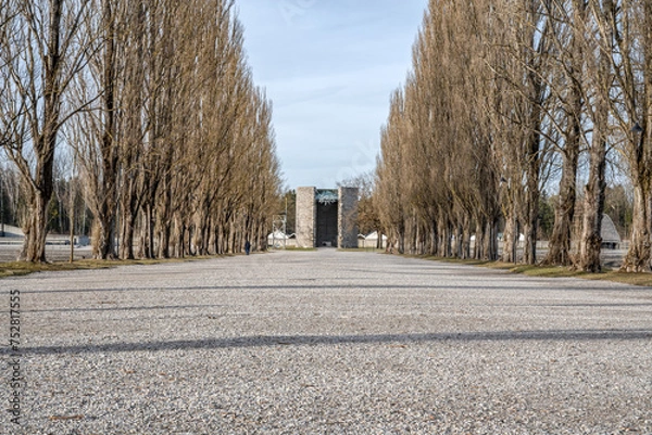 Fototapeta Dachau Concentration Camp Buildings in Germany