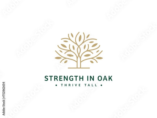 Obraz Professional Oak Tree Logo Design