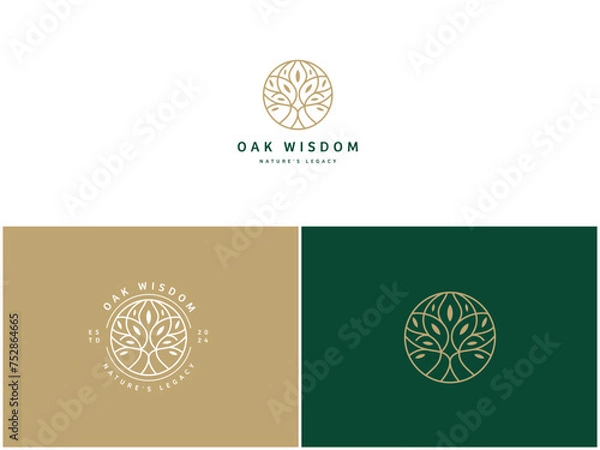 Obraz Professional Oak Tree Logo Design