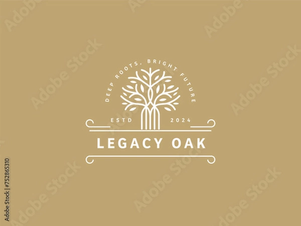 Obraz Professional Oak Tree Logo Design