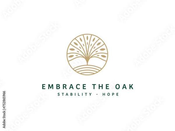 Obraz Professional Oak Tree Logo Design
