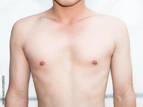 Obraz young boy chest