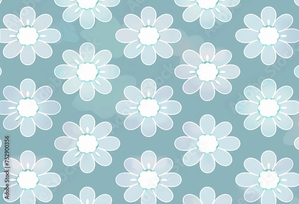 Fototapeta seamless floral pattern
