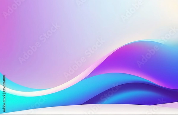 Fototapeta Fluid Gradient Background with Space for Text