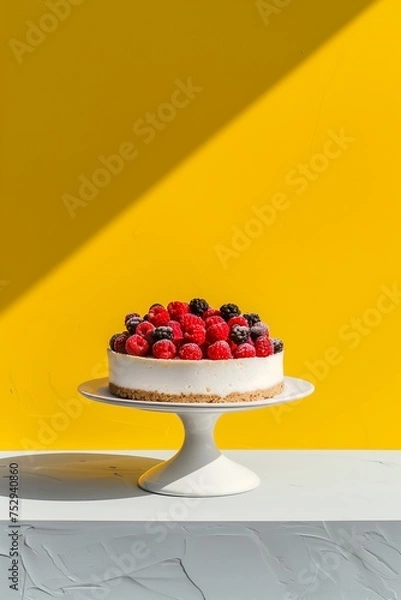 Obraz Cake with berries