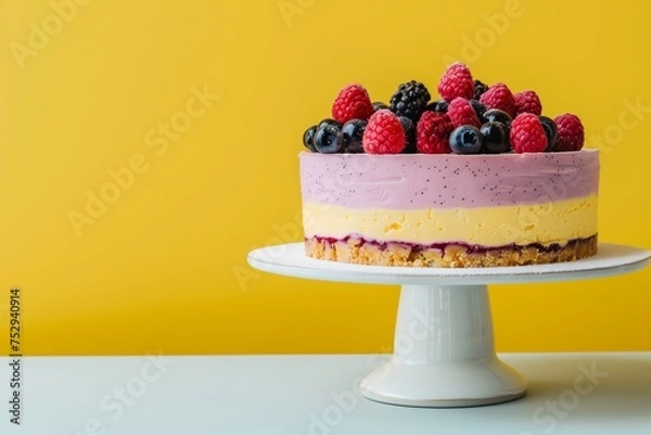 Obraz Cake with berries