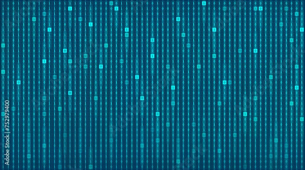 Fototapeta Abstract blue digital background