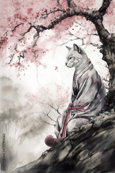 Fototapeta Cat Monk