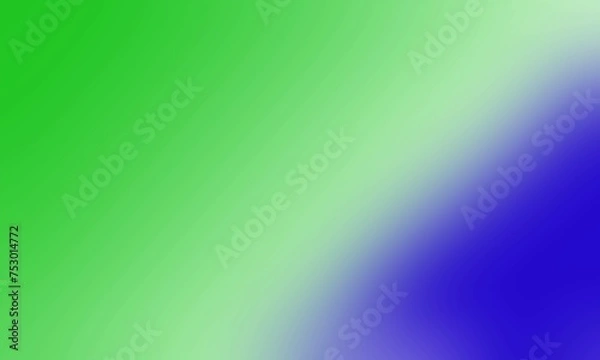 Obraz Blurred background, green-blue gradient, blurry abstract background.