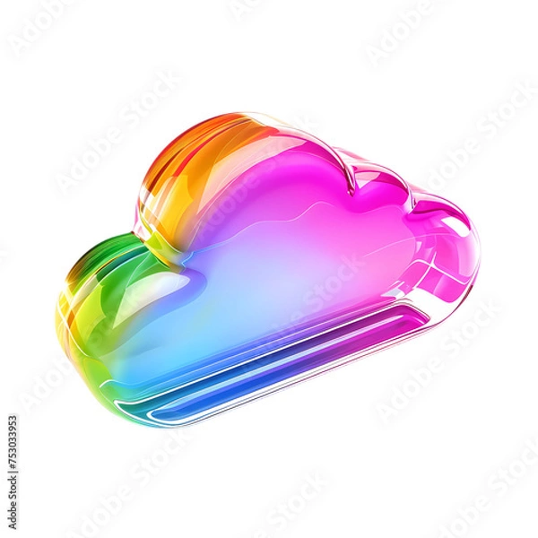 Obraz abstract colorful cloud background