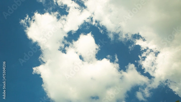 Obraz blue sky with clouds