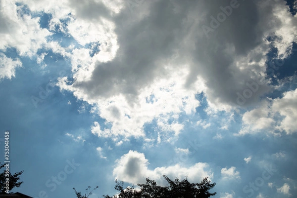 Obraz blue sky with clouds