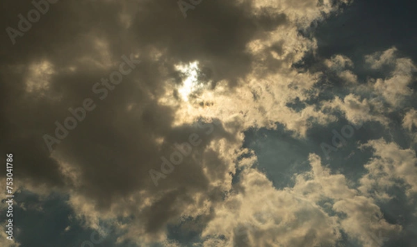 Obraz blue sky with clouds