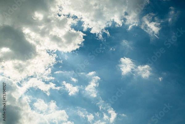 Obraz blue sky with clouds