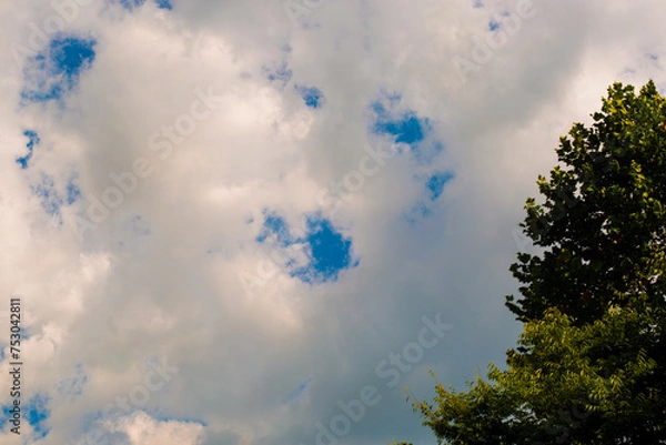 Fototapeta blue sky with clouds