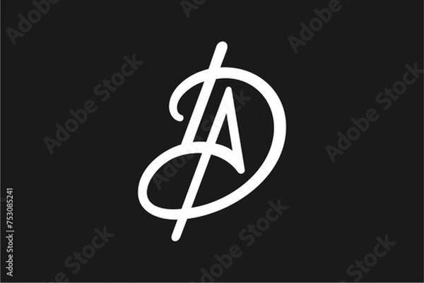 Obraz DA Letter Logo
