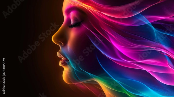 Obraz Translucent Beauty Amidst Gradient Bliss