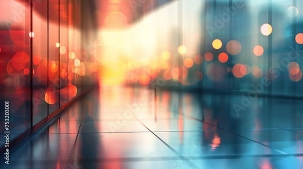 Obraz Blurred Digital Media Scene for Presentation Slide Generative AI