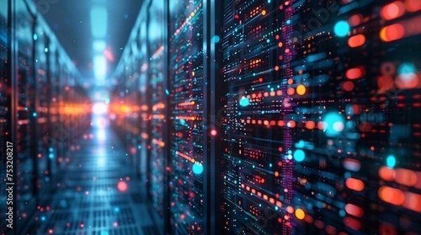 Obraz create a visualization of a scalable and efficient database infrastructure