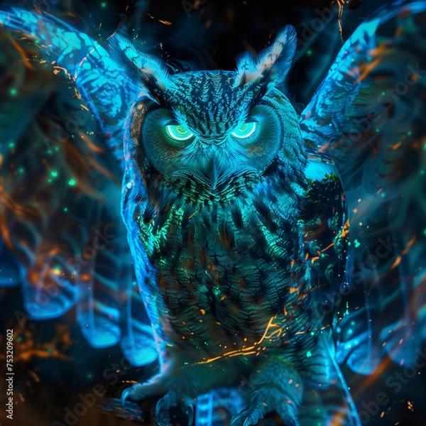 Obraz great horned monster