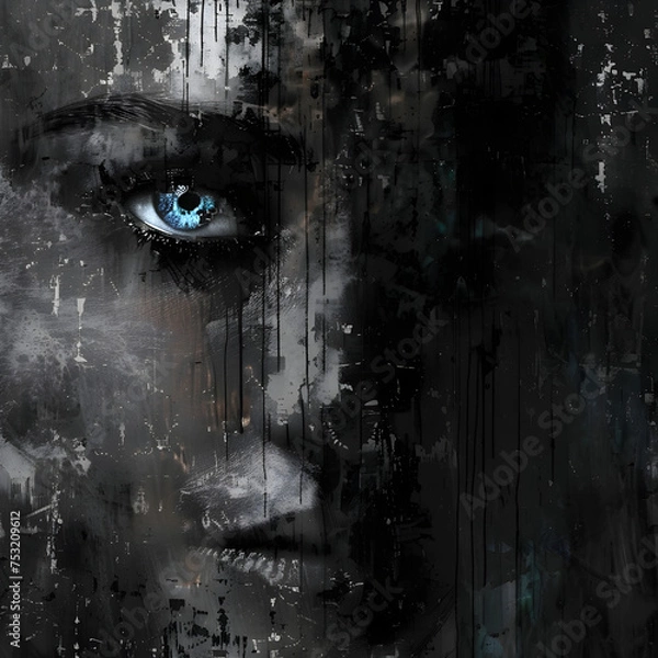 Obraz face in the dark