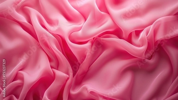 Fototapeta Abstract background texture of crumpled cloth, fabric waves,