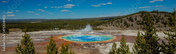 Obraz Grand Prismatic Spring Panoramic