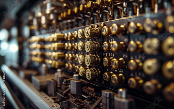 Obraz AI-Generated Tribute: Vintage Computer, Turing Machine Ancestor