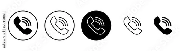 Fototapeta Call icon vector isolated on white background. Phone icon vector. mobile phone. telephone icon