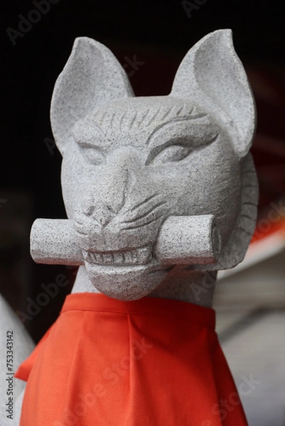 Obraz 稲荷神社の狛狐