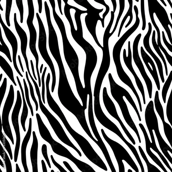 Fototapeta zebra skin texture seamless pattern
